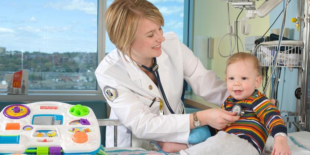 doctor with young pediatric patient